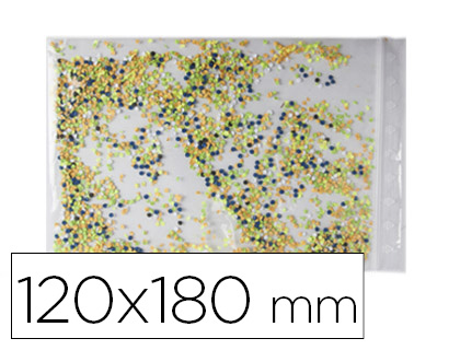 100 bolsas plástico Apli autocierre 120x180mm.